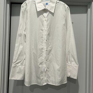 Crisp white long sleeved blouse - J. McLaughlin Sloane shirt